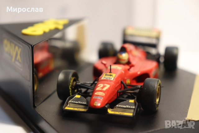 1:43 ONYX FERRARI 412 T1 JEAN ALESI БОЛИД ФОРМУЛА F1, снимка 4 - Колекции - 52636405