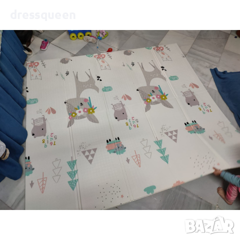 3886 Водоустойчива подложка за игра - сгъваемо шарено килимче, снимка 2 - Други - 44612242