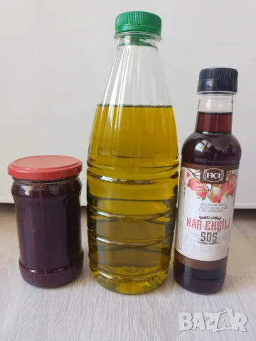 Промо комплект 1008-екстра върджин зехтин 1 л.,сос нар и сладко сини сливи