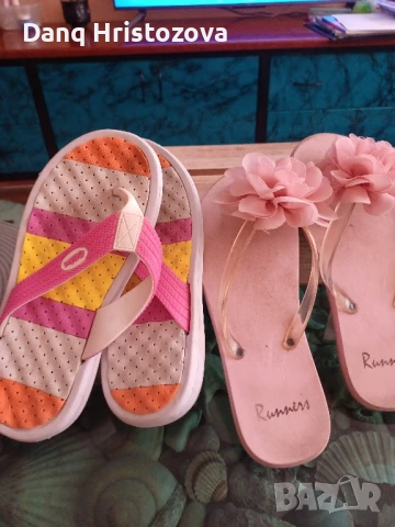 Два чифта красиви джапанки-37 номер