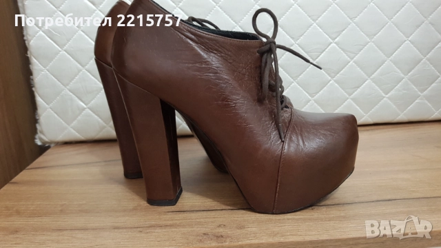 Обувки от естеств.велур и кожа. Италия., снимка 6 - Дамски обувки на ток - 50703107