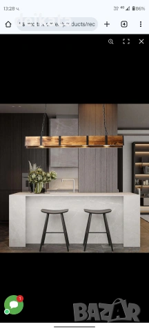 Лампа за механа от дърво и желязо, снимка 2 - Настолни лампи - 53396610