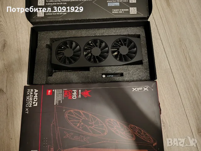 Видео карта XFX Mercury AMD Radeon™ RX 9070 XT OC Gaming Edition RGB, 16GB GDDR6, 256-bit