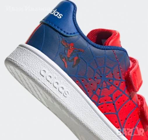 маратонки  ADIDAS Advantage I Spider Red  номер 21,5-22, снимка 5 - Детски маратонки - 40231909