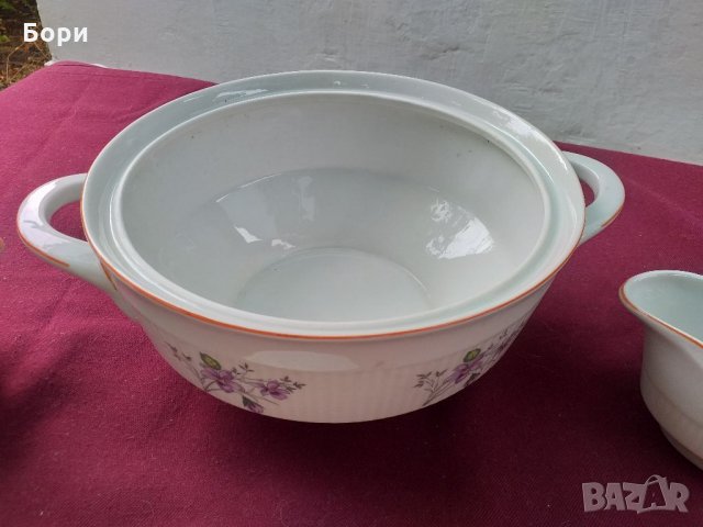 Български порцелан супник и др, снимка 6 - Чинии - 33923331