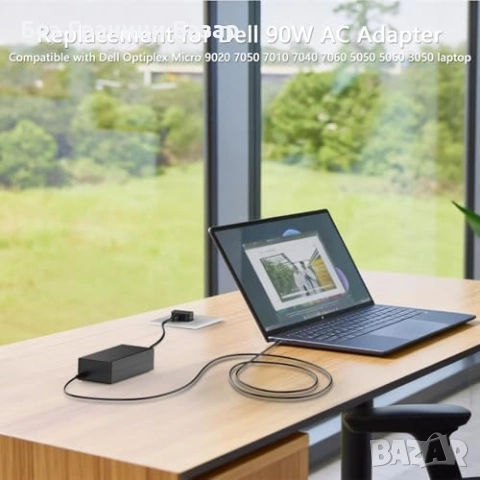 Нов адаптер 90W зарядно 19.5V 4.62A 4.5x3.0mm за Dell OptiPlex Micro, снимка 6 - Друга електроника - 53534270