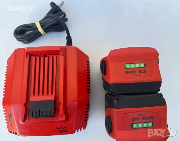 Hilti AG 125-A22 - Безчетков акумулаторен ъглошлайф 2x22V 5.2Ah перфектен!, снимка 8 - Други инструменти - 52272521
