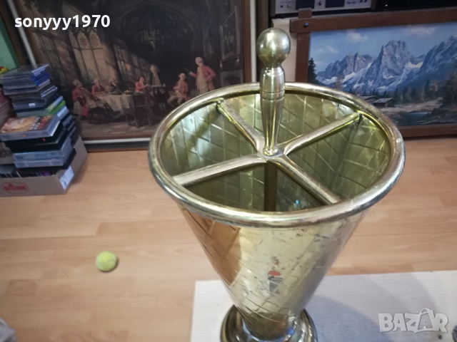 ПОСТАВКА ЗА ЧАДЪРИ В ЦВЯТ ЗЛАТО ОТ ГЕРМАНИЯ 1403241215, снимка 2 - Антикварни и старинни предмети - 44759757