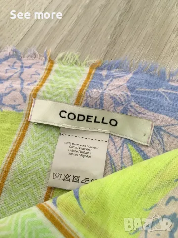 Codello Tutti Frutti тропически флорален шал памук, снимка 4 - Шалове - 55949943