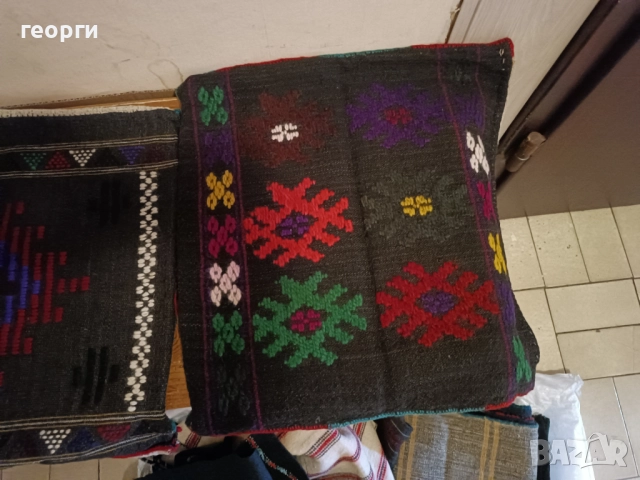  стари престилки, калъфки и торби - ръчнотъкани, снимка 9 - Антикварни и старинни предмети - 52710077