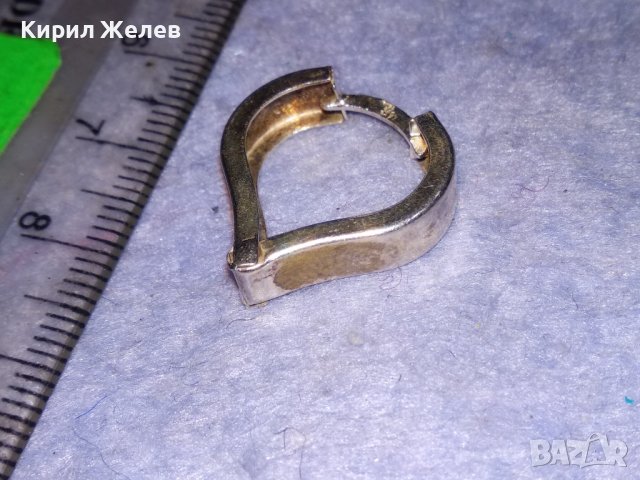 СЪРЦЕВИДНА РОМАНТИЧНА СРЕБЪРНА АРТ ОБЕЦА СРЕБРО 925 РЪЧНА БИЖУТЕРСКА ИЗРАБОТКА 38237, снимка 8 - Обеци - 40939729