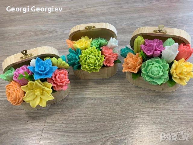 Цветя от съпун с аромати, снимка 11 - Изкуствени цветя - 41559668