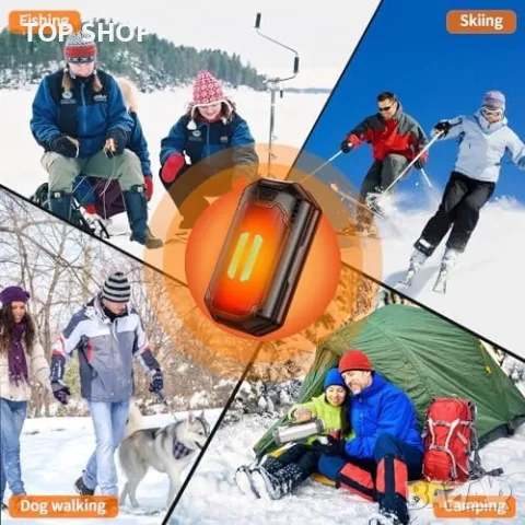 Нов 6000mAh 2-в-1 Ергономичен USB Зареждащ Топлещ Уред за ръце Нагревател, снимка 9 - Друга електроника - 49339223