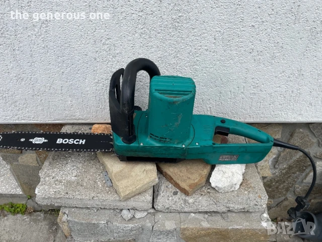 Резачка верижен трион BOSH Made in Germany 1900W 8,8A шина 35см., снимка 7 - Градинска техника - 50477010