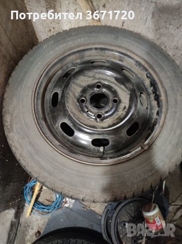 Зимни гуми с джанти 4х100, снимка 8 - Гуми и джанти - 41610912