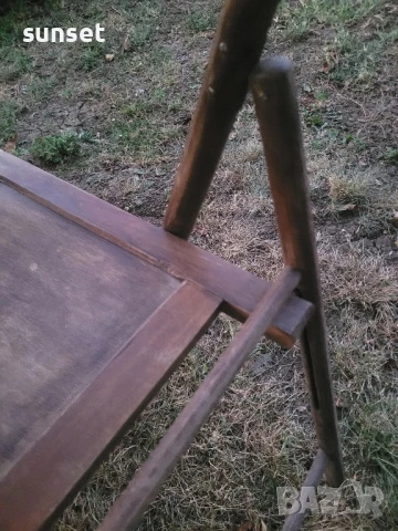 сгъваеми дървени градински столове- различни модели, за тераса и градина, снимка 4 - Градински мебели, декорация  - 51136575