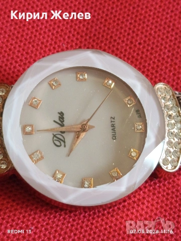 Фешън модел дамски часовник DELAS QUARTZ много красив стилен дизайн 53755, снимка 6 - Дамски - 53676366