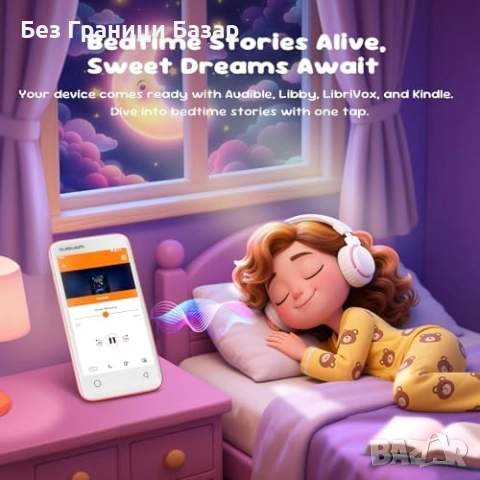 Нов 80GB Детски MP3/MP4 плеър с WiFi, Bluetooth и родителски контрол, снимка 4 - Други - 52271226