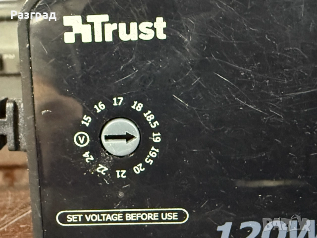 trust power adapter от 12V  на 15V до 24V/6A/120W, снимка 5 - Аксесоари и консумативи - 52663023