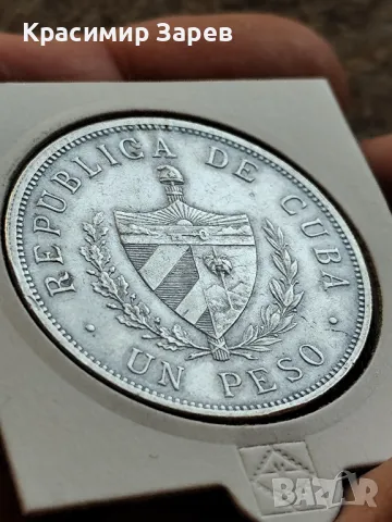 1 песо 1934 год,Куба, сребро, тегло 26.72 гр, проба 900/1000