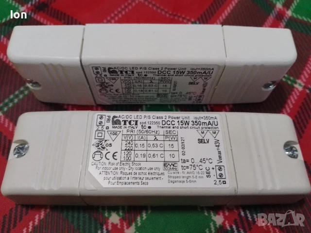 DCC 15W 350mA/U LED Driver - светодиодни драйвер с константен ток 350мА