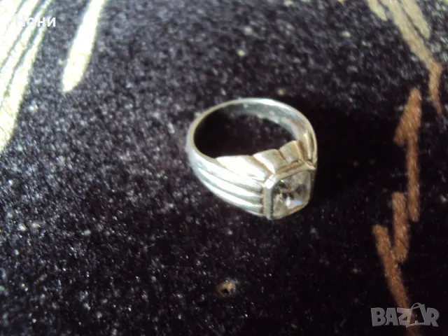 Сребърен пръстен с циркон номер 56
