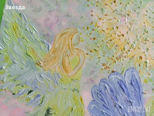 Картина "Ангели на Светлината", снимка 3 - Картини - 38052763