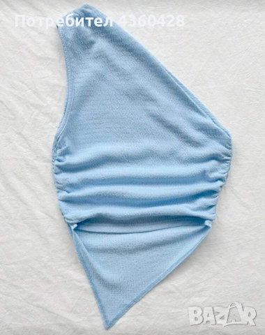 Син топ, снимка 2 - Корсети, бюстиета, топове - 52031132