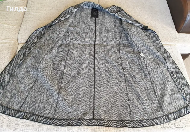 Faber палто 100% вълна L / XL, снимка 9 - Палта, манта - 47413892