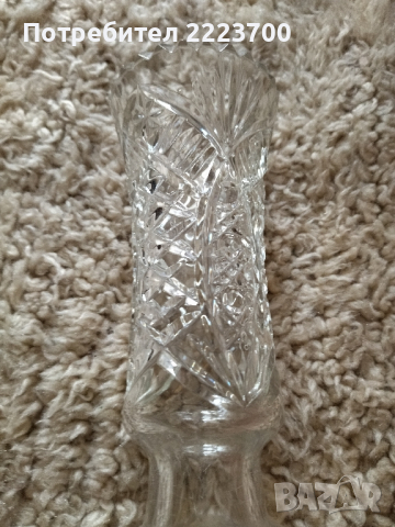 Кристална ваза , снимка 3 - Вази - 44616537