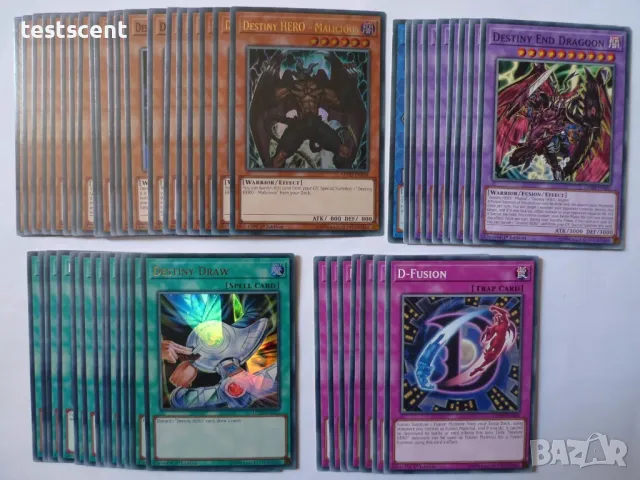 Yu-Gi-Oh! Destiny Hero тесте карти yugioh D-Hero готово за игра Aster Phoenix, снимка 3 - Колекции - 31092852