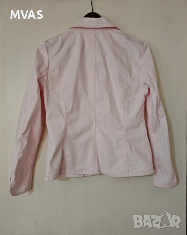 Ново розово дамско дънково яке S размер, снимка 2 - Якета - 51619423