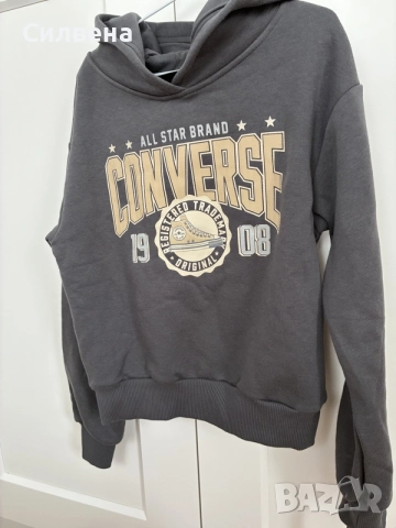 НОВ с етикет Converse суичър 10–12 г. , снимка 6 - Детски анцузи и суичери - 56271965