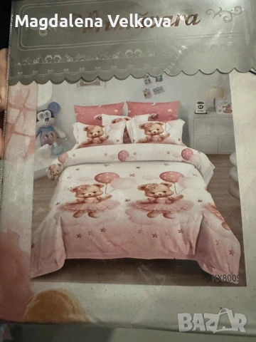 Спално бельо с чаршаф с ластик , снимка 6 - Спално бельо - 53339062