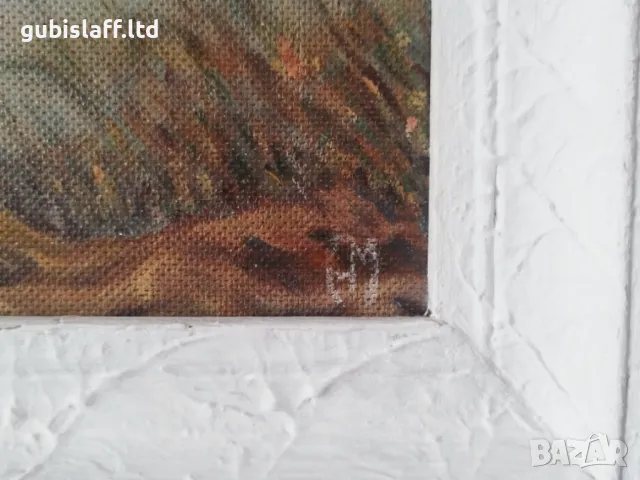 Картина, лодки, худ. Атанас Мирчев, снимка 3 - Картини - 49850401