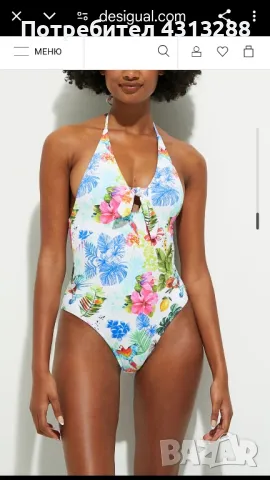Desigual S нов  цял бански, снимка 2 - Бански костюми - 49986881