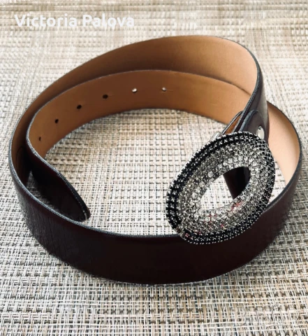 Красив кожен колан SPLENDORE  Италия, снимка 7 - Колани - 50716641