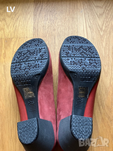 TBS обувки естествена кожа #40 номер; червени;, снимка 4 - Дамски обувки на ток - 44828615