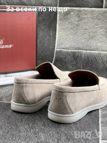 Loro Piana Дамски Бежови Ежедневни Обувки Естествена Кожа🥿Дамски Мокасини Лоро Пиана Код E553, снимка 3 - Дамски ежедневни обувки - 50824614