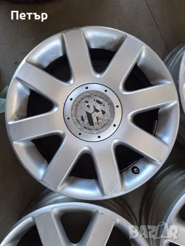 ОРИГИНАЛНИ АЛУМИНИЕВИ ДЖАНТИ ФОЛКСВАГЕН -5x112х57.1-16цола, снимка 2 - Гуми и джанти - 49401739