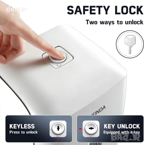 Диспенсър за течен сапун/гел/дезинфектант за стенен монтаж с помпа, 800 мл, бял, снимка 5 - Други стоки за дома - 53531096