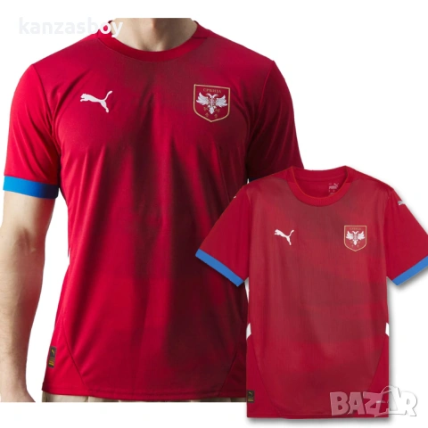 PUMA Serbia 2024 - мъжка футболна тениска КАТО НОВА С 