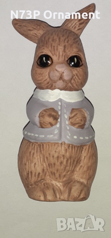 ПРАВО МАЛКО ЗАЙЧЕ. КЕРАМИКА. РЪЧНО РИСУВАНО.