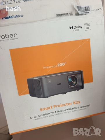 Видео проектор Yaber K2 800 ANSI Lumens 1080P Full HD WiFi6 Bluetooth, видео 4K Вграден TV Dongle с , снимка 14 - Телевизори - 52182462