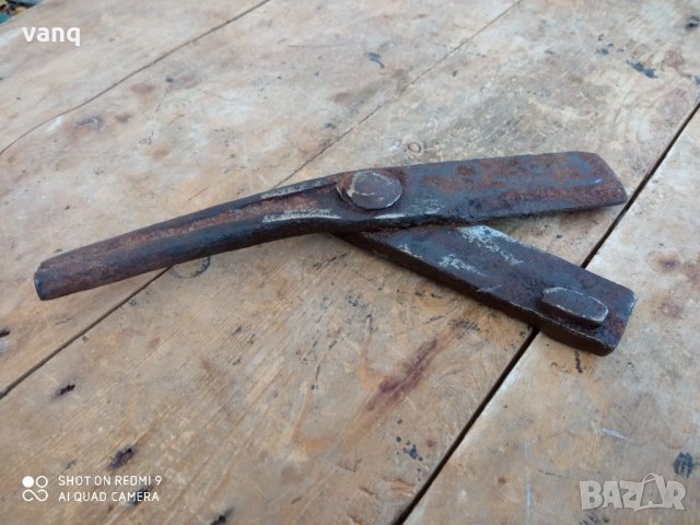 Стара Кована ножица тип гилотина, снимка 4 - Антикварни и старинни предмети - 34362055