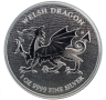 Уелски дракон 1 Oz 2$ Niue 2022 , снимка 1 - Нумизматика и бонистика - 44549214