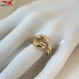 Пръстен с 14К златно покритие 224829, снимка 4