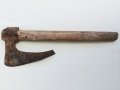Старинни ковани брадва кривица / рокан, снимка 2