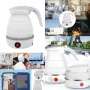 Електрическа кана туристическа- сгъваема - Mormark FOLDCOOK, 600W, 0.6л. Силиконова, Бяла, снимка 1