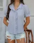 Дамска ежедневна риза с къс ръкав, 4цвята , снимка 7